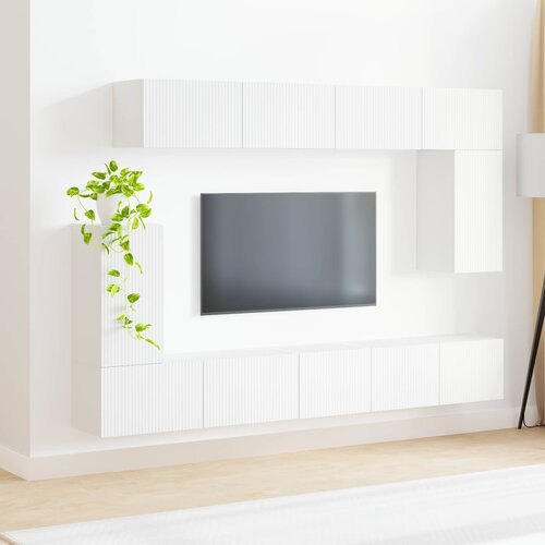  Set TV komoda 5 kom. Bijelo Konstruirano drvo Slike