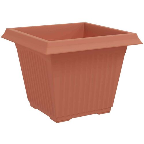  Kvadratna saksija za cvijeće 6 pcs Crvena cigla Plastika - Crvena cigla 43 x 43 x 33 5 cm 6 Slike