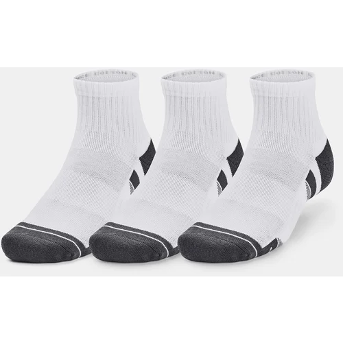 Under Armour Socks UA Performance Cotton 3p Qtr-WHT - unisex