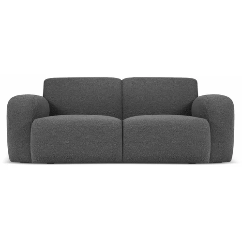Micadoni Home Tamno siva sofa od bouclé tkanine 170 cm Molino –