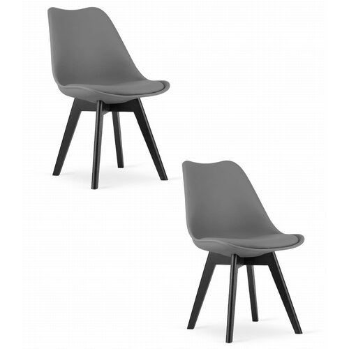 Brandless Stol MARK - grafit / črne noge x 2, (22030657) Cene