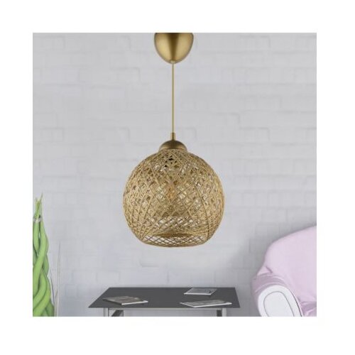  Luster pleteni zlatni E27 max 40W 54 cm Slike
