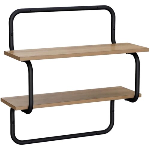  Zidna polica s 2 razine Hrast artisan 60 x 24 5 x 61 cm - Hrast artisan 60 cm 2 razine Slike
