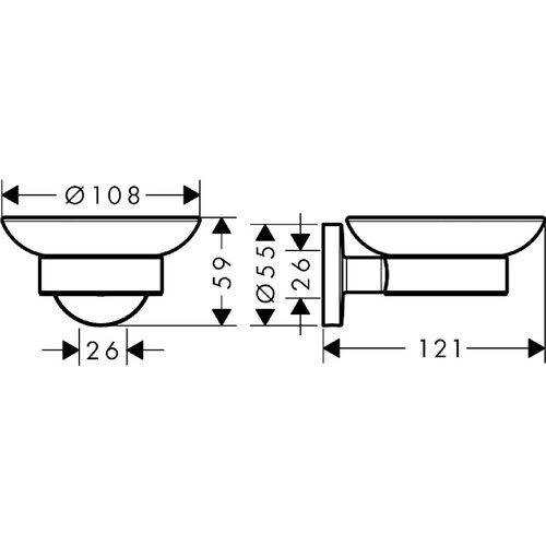 Hansgrohe Logis UNIVERSAL Držač sapuna 41715000 Cene