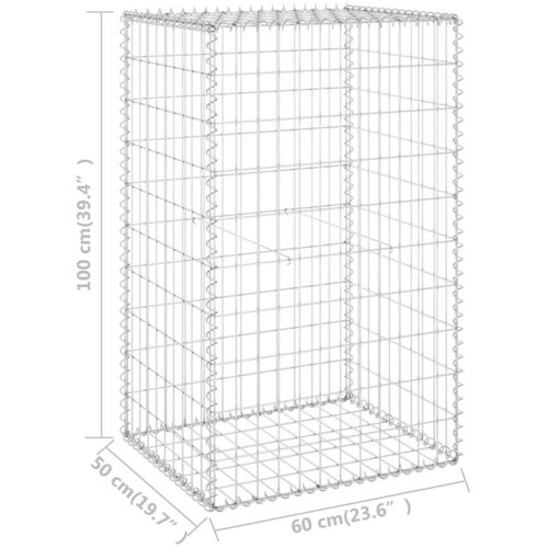  Gabionski zid s poklopcima od pocinčanog čelika 60x50x100 cm Slike