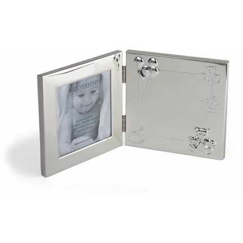 Zilverstad Metalni stojeći/viseći okvir u srebrnoj boji 17x22 cm Happy Baby –