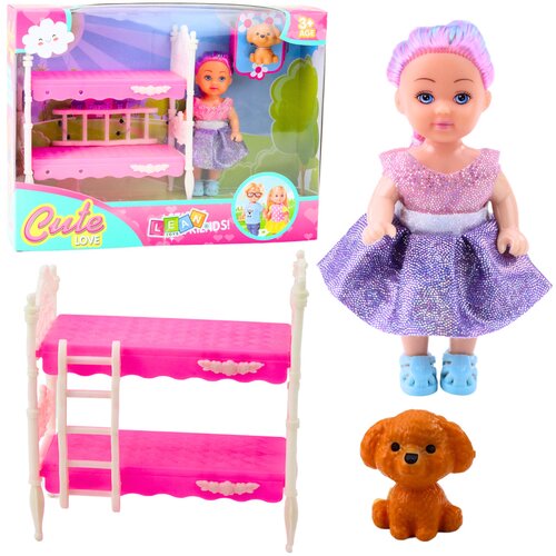 Mini Doll in Dress Double-decker Bed Dog Set Cijene