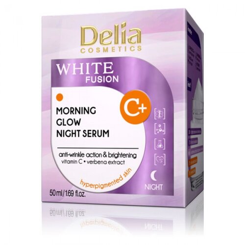 Delia WHITE FUSION C+ Noćni serum za jutarnji sjaj za izbeljivanje kože sa vitaminom C 50ml Cijene