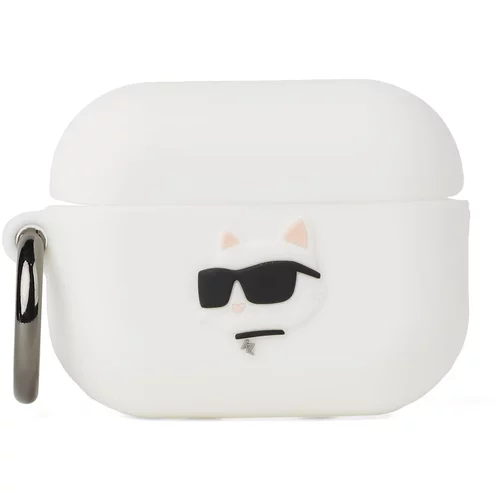 Karl Lagerfeld Etui za mobitel 'Silicone Choupette AirPods 3' crna / bijela