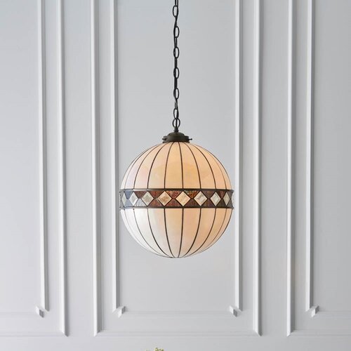  Endon 67045 - Luster na lancu Tiffany FARGO 1xE27/60W/230V prečnika 40 cm Slike