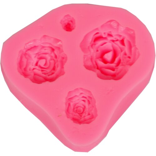  Silikonski kalup - 4 ruže 7x6.5x1.8 cm ( kalup) Cijene