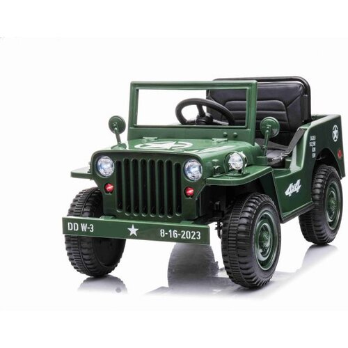 Lean_Toys Otroški električni avto USA ARMY 4X4 Enosed 12V Zelena Cene