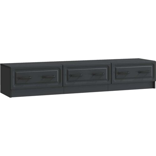 TV omarica s predalom Črna 147 x 34,5 x 27 cm Inženirski les, (5000210429) Cene