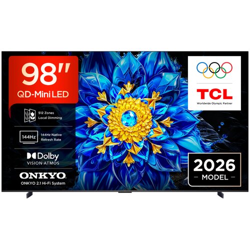 Tcl 98"P8L 4K QLED Google TV;QD-Mini LED Dimming 144Hz;512 zones, 1000 nits, Onkyo 2.1ch Cijene