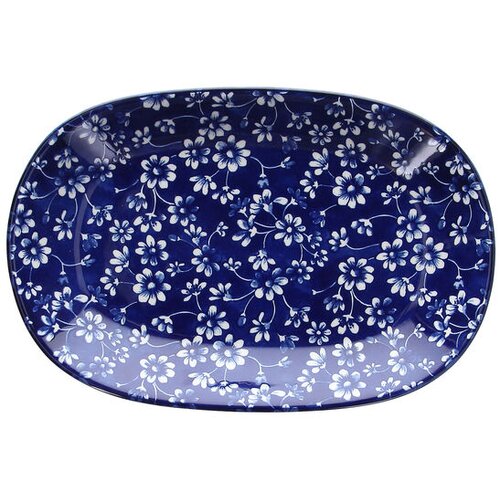 Tognana Ovalni tanjir Portata Greјs P4020285878, 28 cm, Plavo-bela Slike