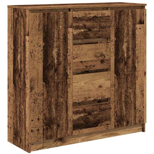 VidaXL Komoda s predali starinski les 100,5x35x98,5 cm inženirski les, (21830515) Slike