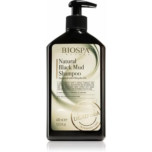 Sea of Spa Bio Spa Natural Black Mud hranilni šampon za lase brez vitalnosti 400 ml