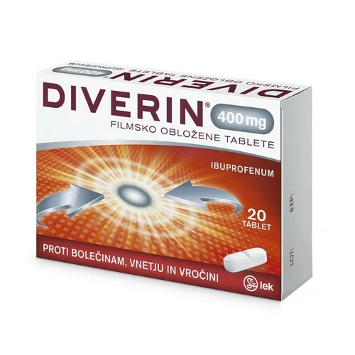  Diverin 400 mg, filmsko obložene tablete