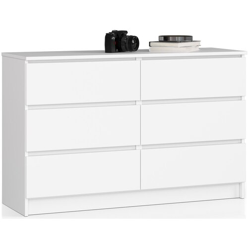 AKORD KOMODA K120 6SZ CLP BELE, (21703274) Slike