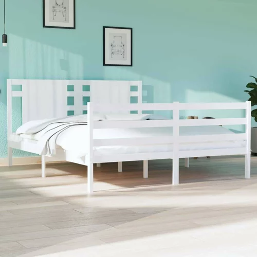  za krevet od masivne borovine bijeli 140 x 190 cm
