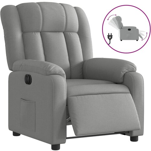 Maison Chic Električni naslanjač - Relax naslanjač svetlo sivo blago, (22061379) Cene