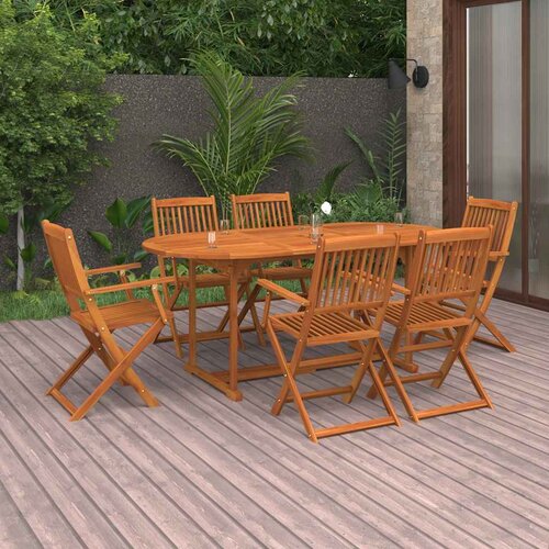  7-dijelni vrtni blagovaonski set 180x90x75 cm bagremovog drva Cijene