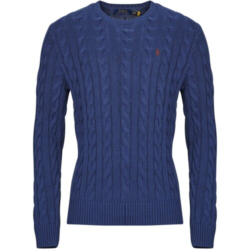 Polo Ralph Lauren Puloverji PULL COL ROND MAILLE TORSADEE Modra Slike