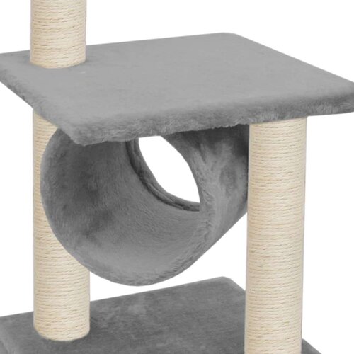 VidaXL penjalica za mačke sa stupovima za grebanje od sisala 65 cm siva Slike