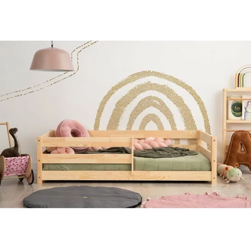 Adeko Dječji krevet od masivnog bora 90x140 cm u prirodnoj boji Mila CPD –