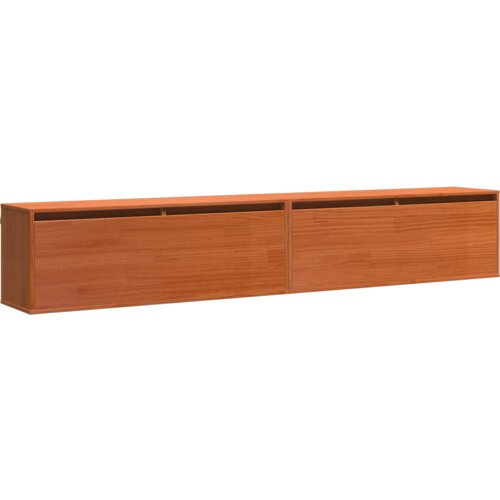  Zidni ormari Zidne s pohranom s vratima 2 pcs Vo&amp;scaron;tano smeđa 100 x 30 x 35 cm Slike