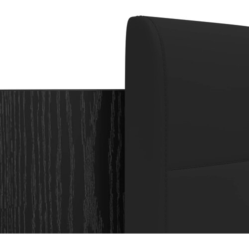  Okvir kreveta s uzglavljem s uzglavljem Crni hrast 120 x 200 cm Slike