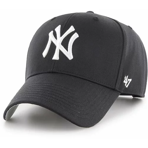 47 Brand Kapa iz mešanice volne MLB New York Yankees črna barva
