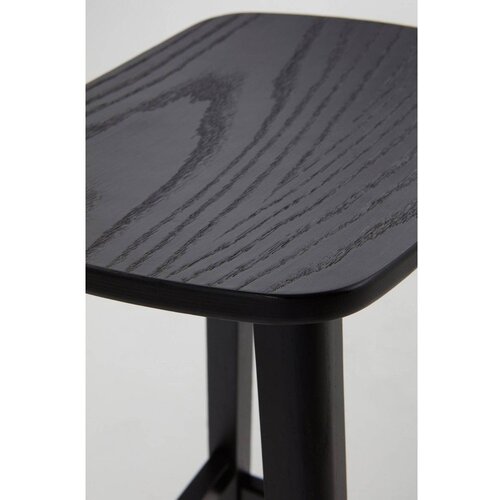 Jotex Crna barska stolica od čvrste jeseni (visine sjedala 65 cm) Selene &amp;ndash; Slike