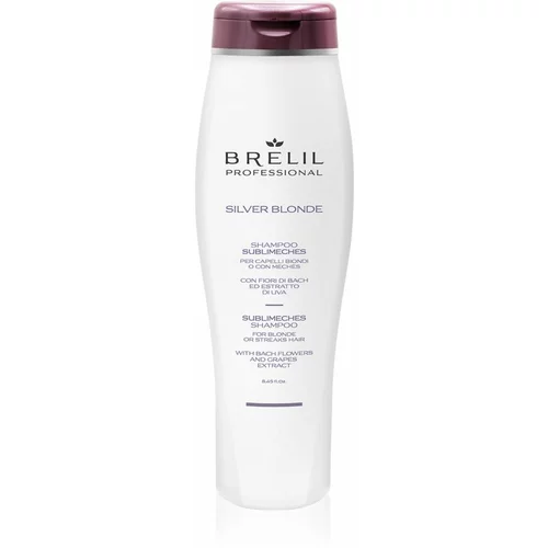 Brelil Numéro Silver Blonde Sublimeches Shampoo šampon za neutraliziranje bakrenih tonova za plavu i kosu s pramenovima 250 ml