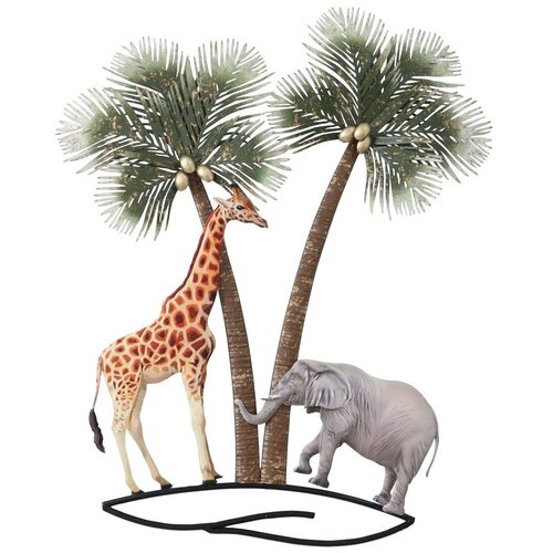 Signes Grimalt Kipci in figurice Stenski Okras V Obliki Slona In Žirafe Zelena Cene
