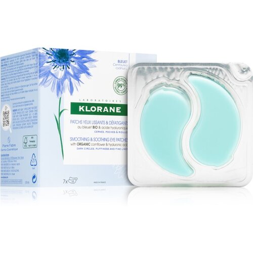 Klorane Cornflower Organic posvjetljujuća maska za okoloočno područje 7x2 kom Cijene