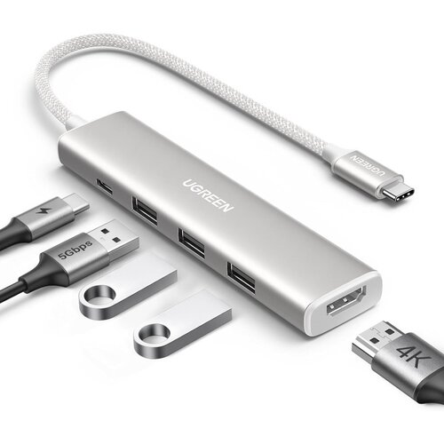 Ugreen Revodok USB-C Hub 5-u-1, 100W PD, bijeli Cijene