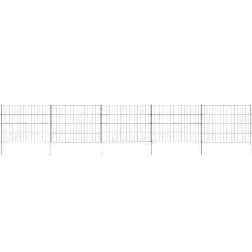 VidaXL Komplet ograje za ribnik 115x79 cm zelen Slike