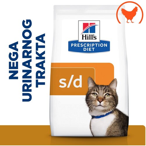 Hill’s prescription Diet Cat S/D Piletina 3kg Slike