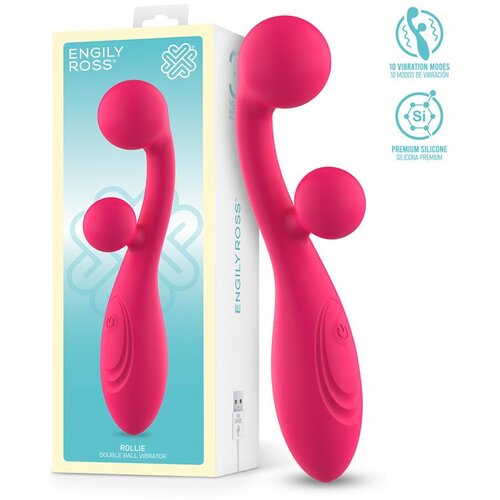 ENGILY ROSS Rollie Vibe with Double Stimulating Ball Pink Cene