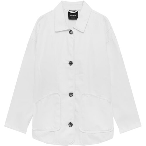 Pull&amp;amp;Bear Prehodna jakna bela Slike