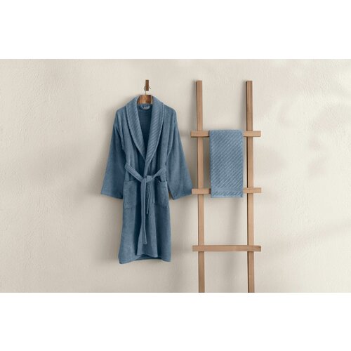 1051A-044-2 blue bathrobe set (2 pieces) Slike