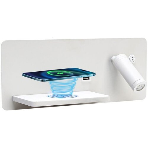  Immax 08286L-LED Zidno svetlo, podesivo, sa USB i bežičnim punjenjem, LED/3W/230V + LED/3W Cene