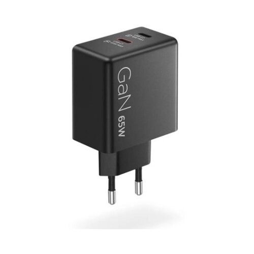 Lenovo Adapter Dual USB-C 65W GaN, črn, (5000183319) Cene