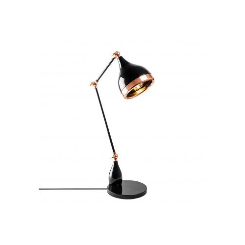 Opviq Stona lampa E27 Max 40W, Crno-Bakarna Slike