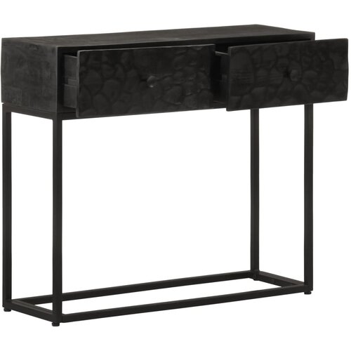 Maison Chic Konzolni stol crni 90 x 30 x 76 cm masivno drvo manga i željezo Cijene