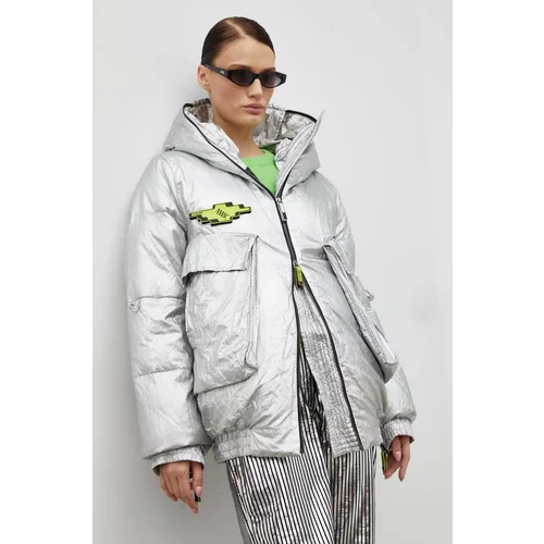 MMC Studio Pernata jakna za žene, boja: srebrna, za zimu, oversize
