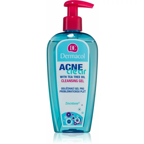 Dermacol Acne Clear gel za skidanje šminke i čišćenje za problematično lice 200 ml