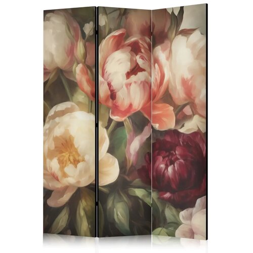  Paravan - Blooming Peonies - Charismatic Flowers Bathed in Sunlight 135x172 Cene