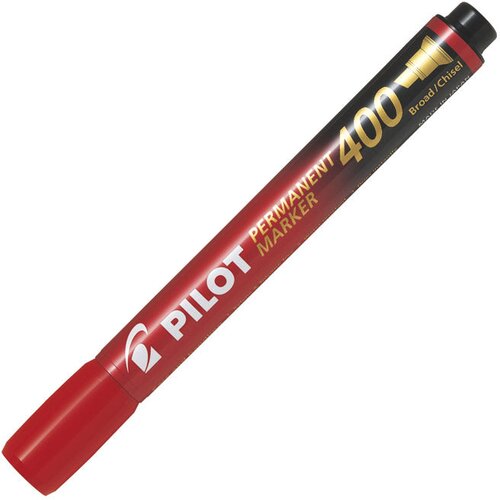 Marker permanentni 1,5-4,0mm klinasti vrh pilot sca-400-r crveni Cene